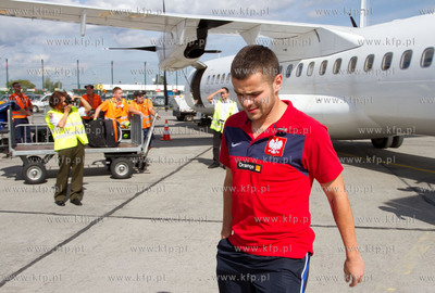 Port Lotniczy Gdansk im. Lecha Walesy, przylot reprezentacji...