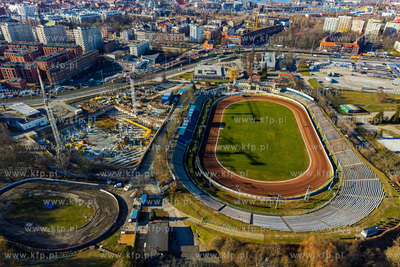 Stadion żużlowy im. Zbigniewa Podleckiego w Gdańsku....