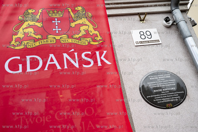 Gdańsk, Podwale Staromiejskie 89. Odsłonięcie tablicy...