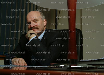 Pawel Olechnowicz - prezes Rafinerii Gdanskiej.21.02.2003fot....