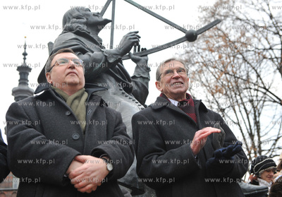 Barwna parada urodzinowa Jana Heweliusza, w roli astronoma...