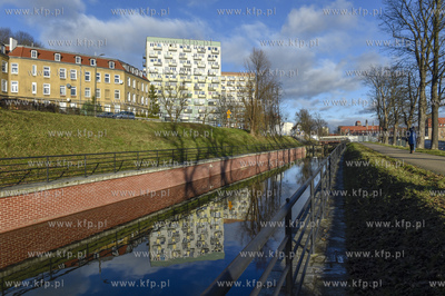 Biskupia Górka w Gdańsku. ul. Zaroślak i kanał...