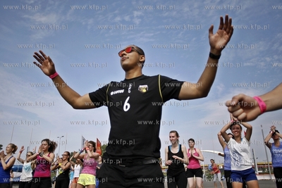 Gdansk.PGE Arena. Maraton Zumby, proba pobicia rekordu...