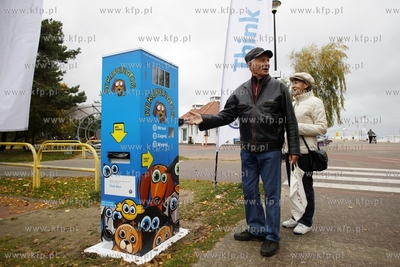 Przy molo w Gdansku Brzeznie ustawiono rekuperator....