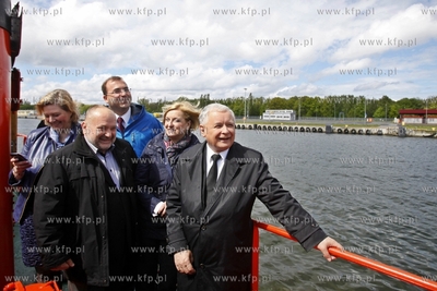 Wizyta Jaroslawa Kaczynskiego w Gdansku Nowym Porcie....