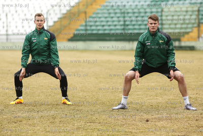 Gdańsk. Stadion przy ul. Traugutta. Trening drużyny...