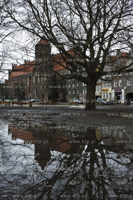 Skwer przy ulicy Szerokiej w Gdańsku.
20.02.2017
fot....