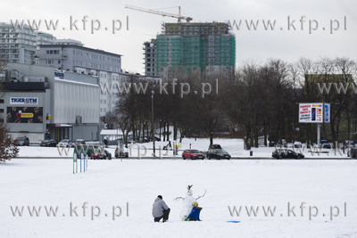 Zima w parku Reagana w Gdańsku.
17.01.2018
fot....