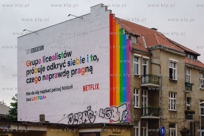 Gdańsk, ul. Grunwaldzka. Netflix wspiera osoby LGBT...
