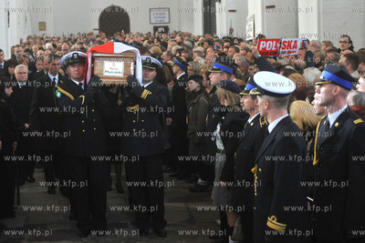 Gdansk. Bazylika Mariacka. Pogrzeb Macieja Plazynskiego,...