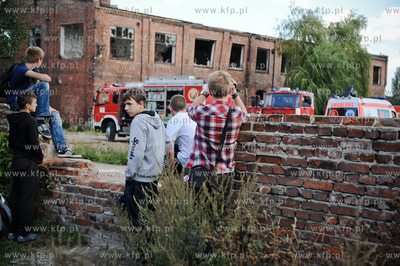 Gdansk. Zawalony strop w pustostanie dawnej Blaszanki...