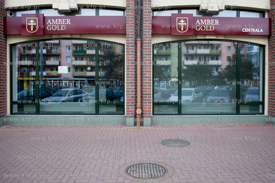 Gdansk. Centrala spolki Amber Gold przy ulicy Dlugie...