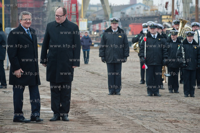 Gdansk. Stocznia Remontowa. Prezentacja zaglowca STS...
