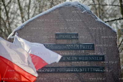 Pruszcz Gdanski. Pomnik upamietniajacym ofiary obozu
Stutthof,...