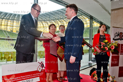 Gdansk. Stadion PGE Arena. Uroczystosc wreczenia nagrod...