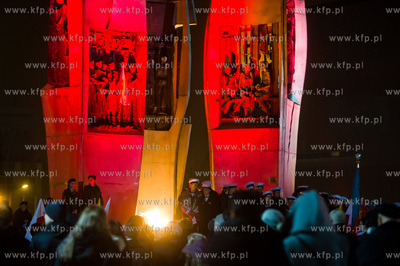 Gdansk. Plac Solidarnosci. Swieto Zmarlych. Litania...