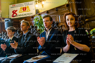 Gdansk. Nowy Ratusz. Uroczystosc wreczenia nagrod w...