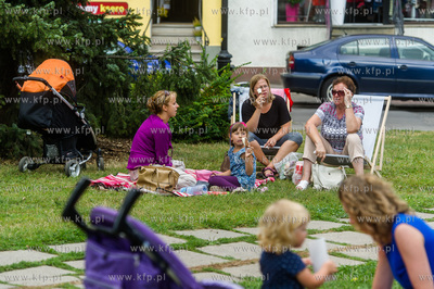 Gdansk. Wielki piknik na placu Swietopelka, zorganizowany...