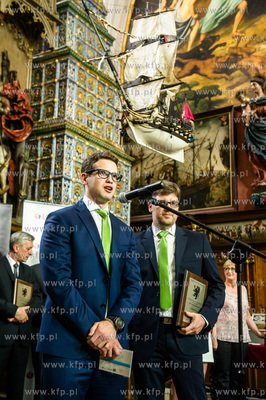 Gdansk. Dwor Artusa. Uroczystosc wreczenia Nagrody...