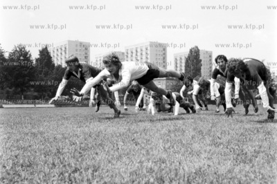 Trening sprawnosciowy zawodnikow Arki Gdynia. 
14.06.1974
3czerwiec74_z.kosycarz_p20
Fot....