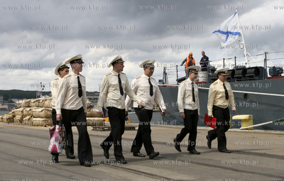 Gdynia. Wizyta trzech okretow Floty Baltyckiej Federacji...
