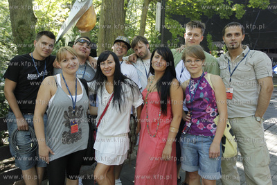 Kasia Wilk z zespolem w Sopocie przed 46 Miedzynarodowym...