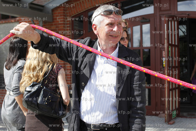 Uroczyste odcisniecie dloni w Alei Gwiazd w ramach...