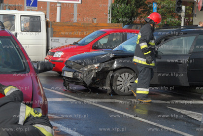 Gdansk. Wypadek na skrzyzowaniu al. Grunwaldzkiej i...