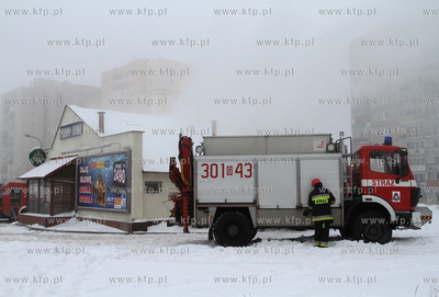 Pozar w sklepie rybnym na Gdanskim osiedlu Morena,...