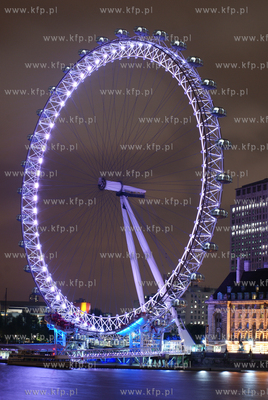 London Eye, nazywane rowniez Millenium Wheel, koło...