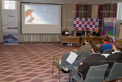 Gdansk, Hotel Hilton. Konferencja prasowa przedstawicieli...