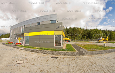 Lotnicze Pogotowie Ratunkowe oddzial Gdansk. Nz.Budynek...