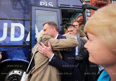 Wizyta Andrzeja Dudy w Chojnicach. Nz. Andrzej Duda...