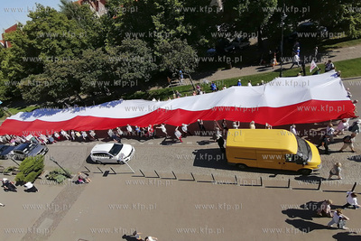Gdańsk. Święto Wolności i Solidarności. Przemarsz...