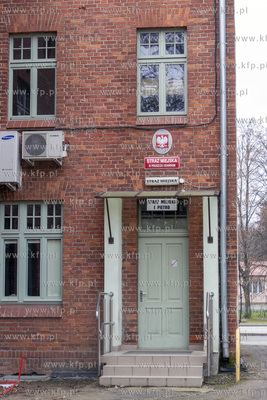 Straż Miejska przy ulicy Krótkiej w Pruszczu Gdańskim....