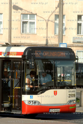 Gdansk Wrzeszcz. Przystanki autobusowe komunikacji...