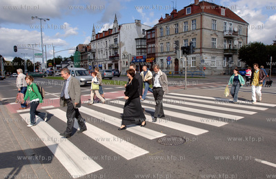 Gdansk Oliwa. Okolice petli tramwajowej na al. Grunwaldzkiej,...