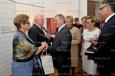 70 urodziny Lecha Walesy w oliwskim Palacu Opatow w...