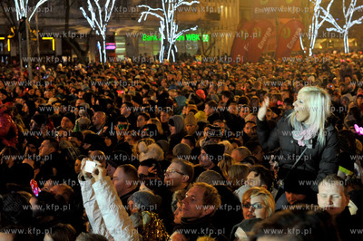 Sylwester POLSATEM na skwerze Kosciuszki w Gdyni. 31.12.2013...