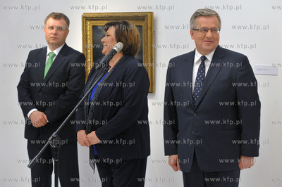 Wizyta prezydenta Bronislawa Komorowskiego wraz zona...