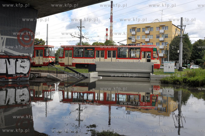 Gdańsk Wrzeszcz  po intensywnych opadach deszczu....