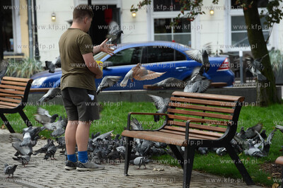 Gdańsk, Park Świętopełka. Ul. Szeroka. Mężczyzna...