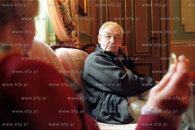 Andrzej Wajda na spotkaniu ze swoja publicznoscia....