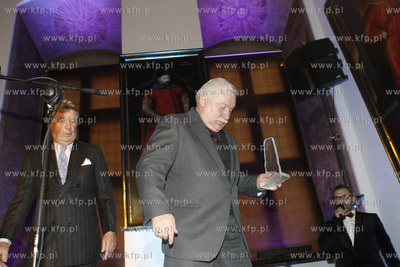 Gdansk. Ratusz Glownomiejski. Lech Walesa otrzymal...