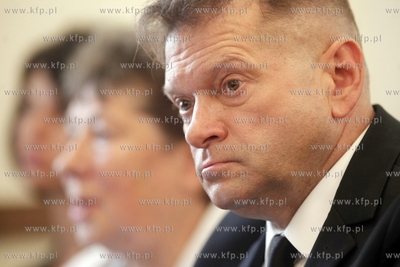 Gdansk. Hotel Scandic. Konferencja prasowa Krzysztofa...