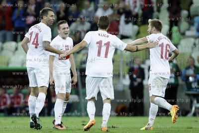Gdansk. PGE Arena. Mecz towarzyski Polska- Dania. Nz....