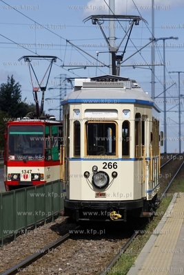 Tramwaj zabytkowy marki Bergmann z 1927 r. na linii...