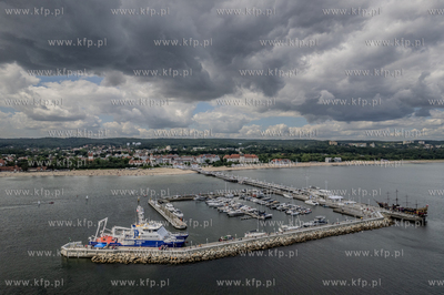Sopot. Molo. Po 33-dniowej ekspedycji za północne...