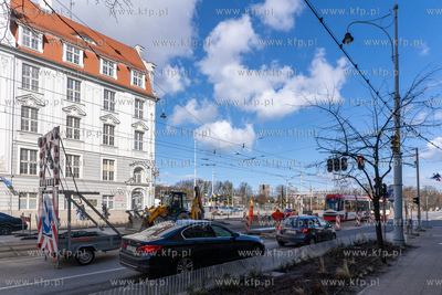 Remont skrzyżowania Nowych Ogrodów i 3 Maja w Gdańsku....