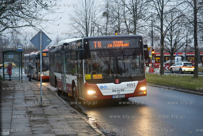 Linia T8 - zastepcza linia autobusowa na Stogi związana...